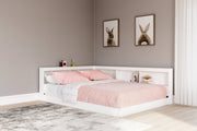 Piperton White Full Bookcase Storage Bed - Lara FurnitureFull Bed