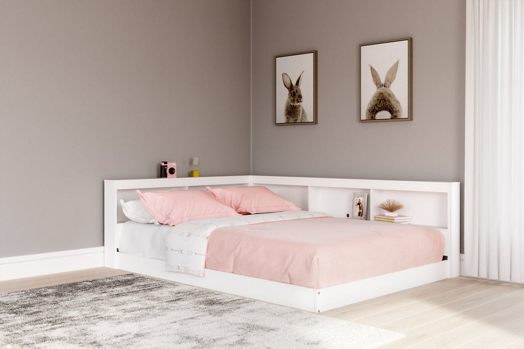 Piperton White Full Bookcase Storage Bed - Gate FurnitureFull Bed