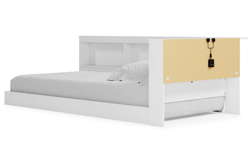 Piperton White Twin Bookcase Storage Bed - Gate FurnitureTwin Bed