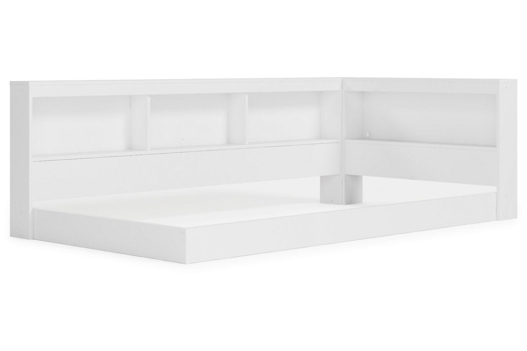 Piperton White Twin Bookcase Storage Bed - Gate FurnitureTwin Bed