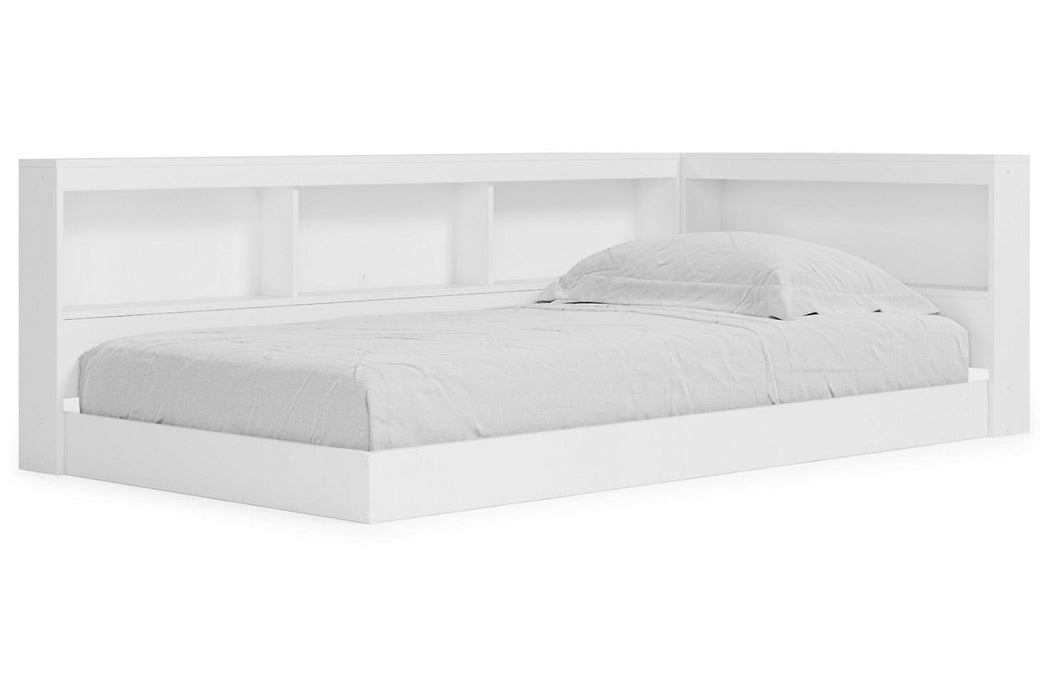 Piperton White Twin Bookcase Storage Bed - Gate FurnitureTwin Bed