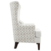Pippin Upholstered High Wingback Accent Chair Latte - 904066