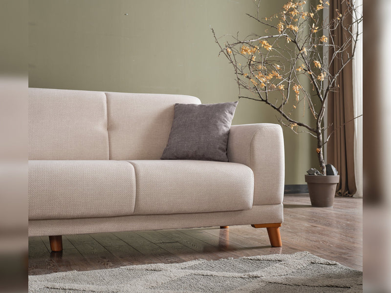 Platin Convertible Loveseat in Anthracite - 200-ELIF-PLA-A402-2