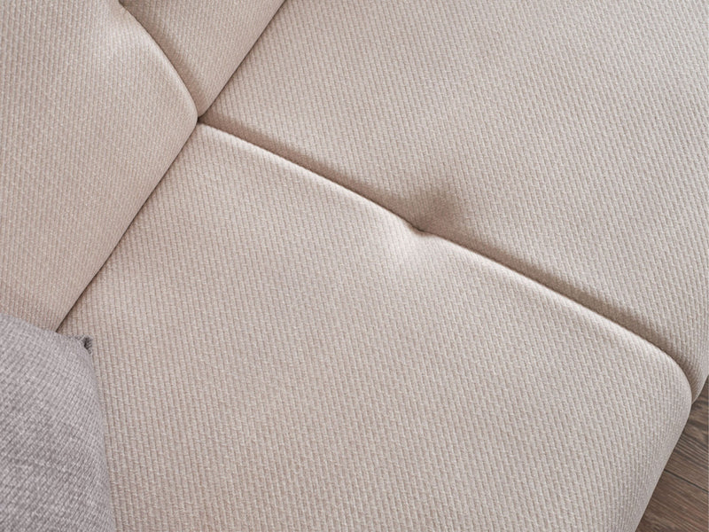 Platin Convertible Loveseat in Anthracite - 200-ELIF-PLA-A402-2