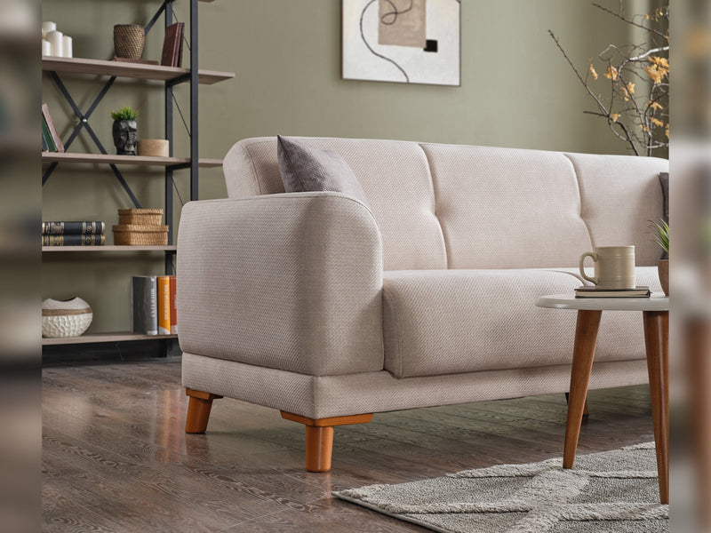 Platin Convertible Loveseat in Anthracite - 200-ELIF-PLA-A402-2