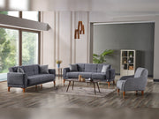 Platin Convertible Sofa in Grey - 200-ELIF-PLA-A402-3