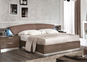 Platinum Drop Bed Silver Birch Queen - Lara FurnitureQueen Bed