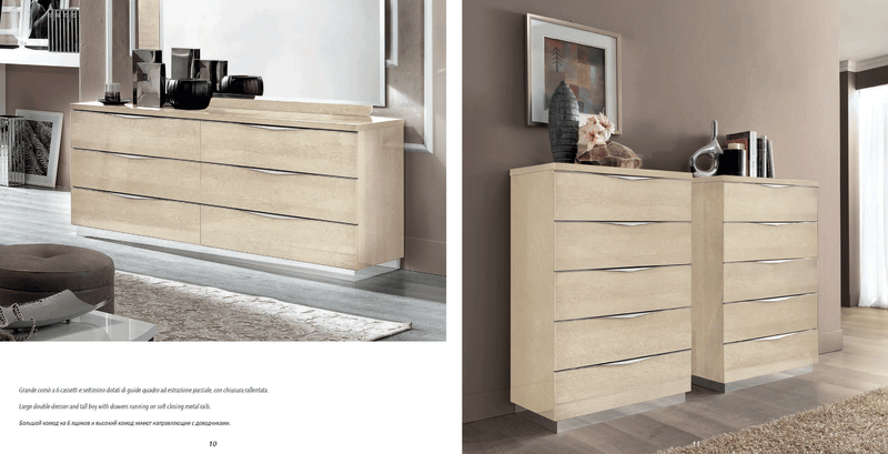 Platinum Legno Bedroom Ivory Betullia Sabbia Set - Lara Furniture