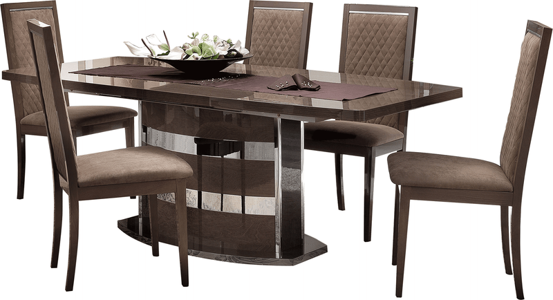 Platinum Slim Dining Set - Lara FurnitureDining Room Set