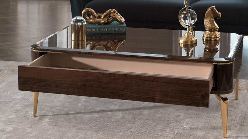 Plaza Coffee Table (Plaza Walnut) - Lara FurnitureCoffee Table