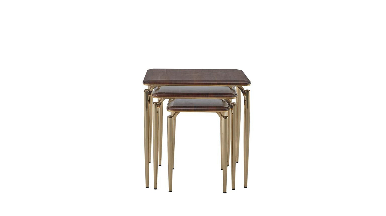 Plaza Nesting Table (Plaza Walnut) - Gate FurnitureEnd Table