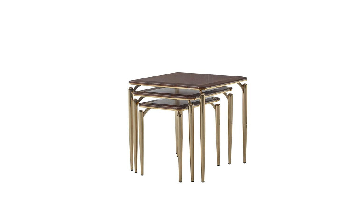 Plaza Nesting Table (Plaza Walnut) - Gate FurnitureEnd Table