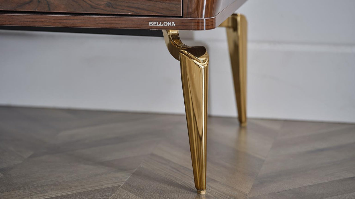 Plaza Tv Stand (Plaza Walnut (Plaza Teks) - Gate FurnitureTV Stand