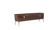 Plaza Tv Stand (Plaza Walnut (Plaza Teks) - Lara FurnitureTV Stand