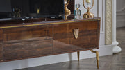 Plaza Tv Stand (Plaza Walnut (Plaza Teks) - Lara FurnitureTV Stand