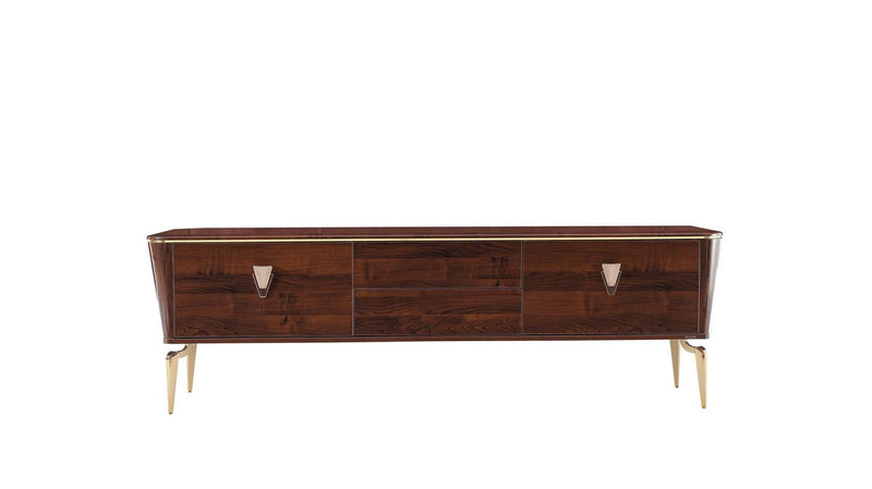 Plaza Tv Stand (Plaza Walnut (Plaza Teks) - Lara FurnitureTV Stand
