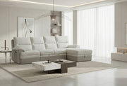 U3822 Grey/Ice Sectional With Pullout Bed And Usb - U3822-GREY/ICE-SEC W/PO