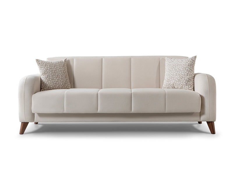 Polo Convertible Loveseat in Cream - 200-ST-POL-FLORIA 04-2