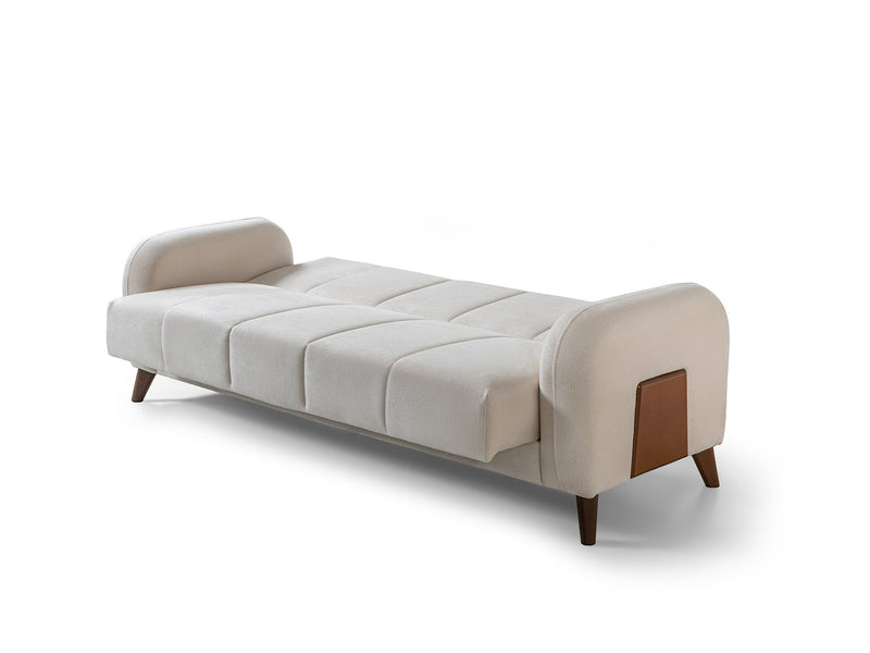 Polo Convertible Loveseat in Cream - 200-ST-POL-FLORIA 04-2