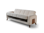 Polo Convertible Sofa in Cream - 200-ST-POL-FLORIA 04-3
