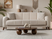 Polo Convertible Sofa in Cream - 200-ST-POL-FLORIA 04-3