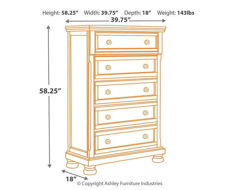 Porter Chest of Drawers - Lara FurnitureChest