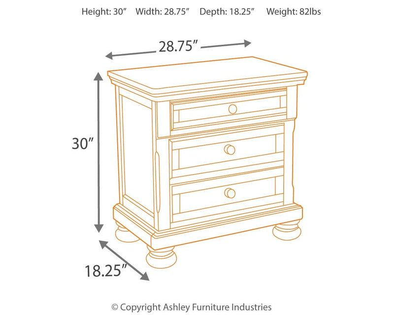 Porter Nightstand - Lara FurnitureNightstand