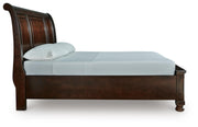 Porter Rustic Brown California King Sleigh Storage Bed - B697B47