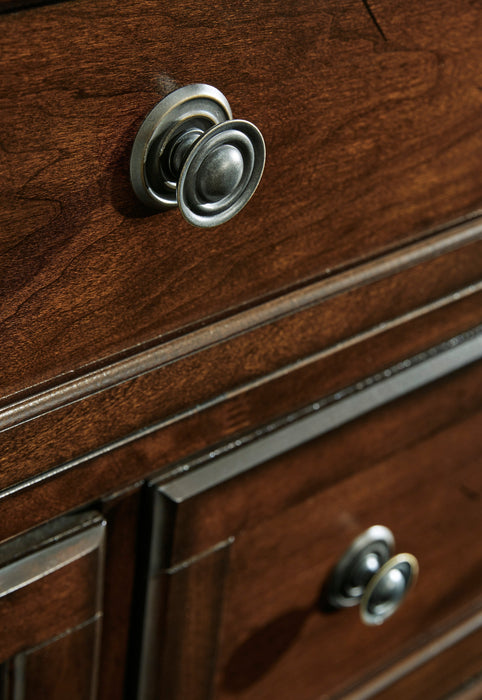 Porter Rustic Brown Footboard Storage Sleigh Platform Bedroom Set - Gate FurnitureBedroom Set