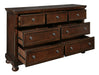 Porter Rustic Brown Footboard Storage Sleigh Platform Bedroom Set - Gate FurnitureBedroom Set