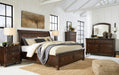 Porter Rustic Brown Footboard Storage Sleigh Platform Bedroom Set - Gate FurnitureBedroom Set