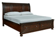 Porter Rustic Brown Footboard Storage Sleigh Platform Bedroom Set - Gate FurnitureBedroom Set