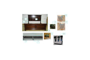 Porter Rustic Brown King Panel Bed - Gate FurnitureKing Bed