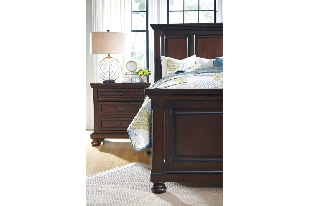 Porter Rustic Brown King Panel Bed - Gate FurnitureKing Bed