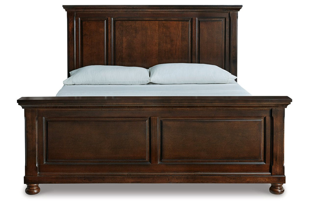 Porter Rustic Brown King Panel Bed - Gate FurnitureKing Bed
