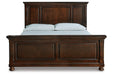 Porter Rustic Brown King Panel Bed - Gate FurnitureKing Bed