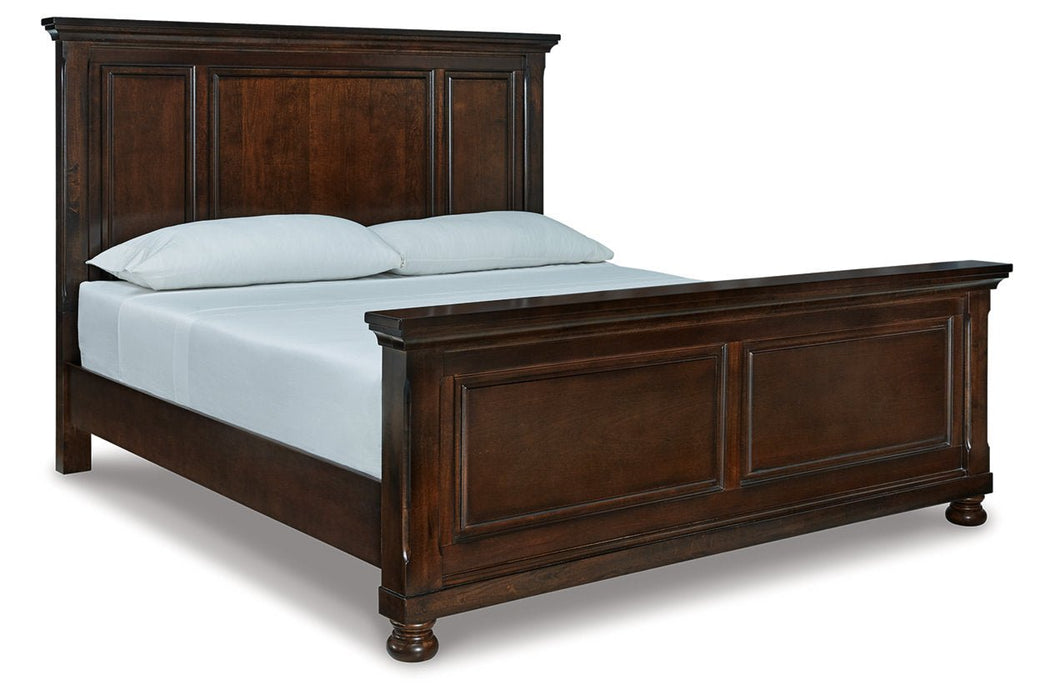 Porter Rustic Brown King Panel Bed - Gate FurnitureKing Bed