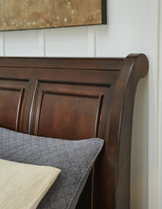 Porter Rustic Brown King Sleigh Bed - B697B49