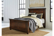 Porter Rustic Brown Queen Panel Bed - Lara FurnitureQueen Bed