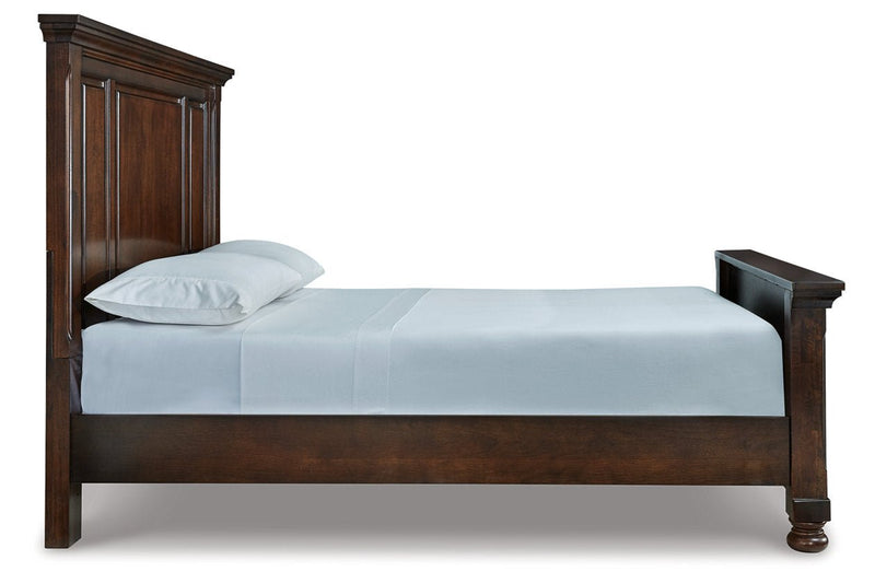 Porter Rustic Brown Queen Panel Bed - Lara FurnitureQueen Bed