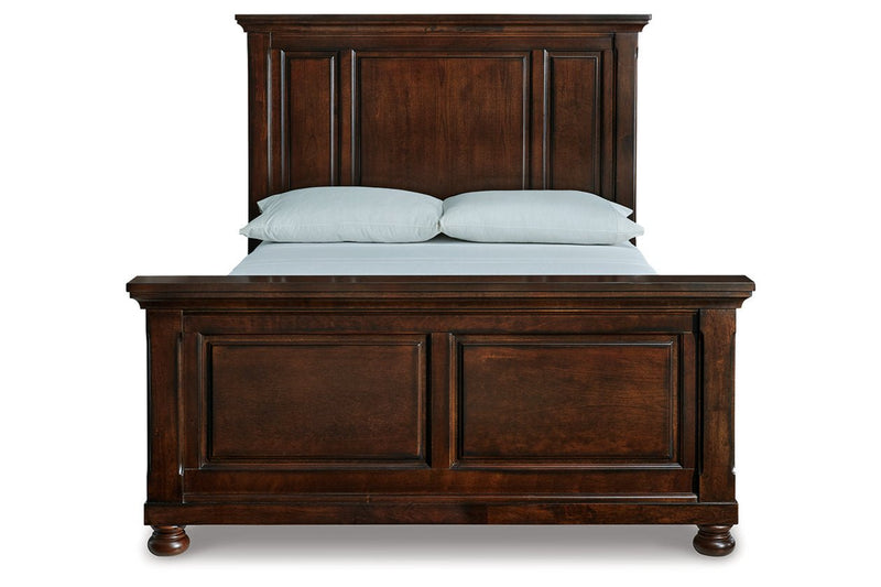 Porter Rustic Brown Queen Panel Bed - Lara FurnitureQueen Bed