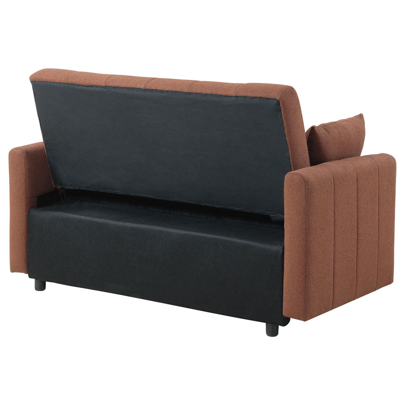 Portland Boucle Upholstered Sleeper Sofa Bed Copper - 350145
