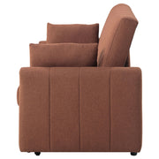 Portland Boucle Upholstered Sleeper Sofa Bed Copper - 350145