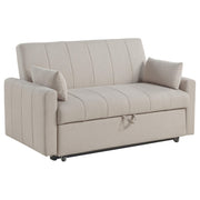 Portland Boucle Upholstered Sleeper Sofa Bed Latte - 350142
