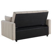 Portland Boucle Upholstered Sleeper Sofa Bed Latte - 350142