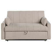 Portland Boucle Upholstered Sleeper Sofa Bed Latte - 350142