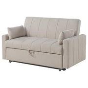 Portland Boucle Upholstered Sleeper Sofa Bed Latte - 350142