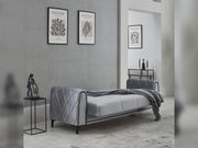 Porto Convertible Loveseat in Light Grey - 200-SIM-POR-VELVET405-2
