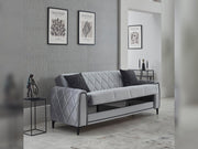Porto Convertible Sofa in Light Grey - 200-SIM-POR-VELVET405-3