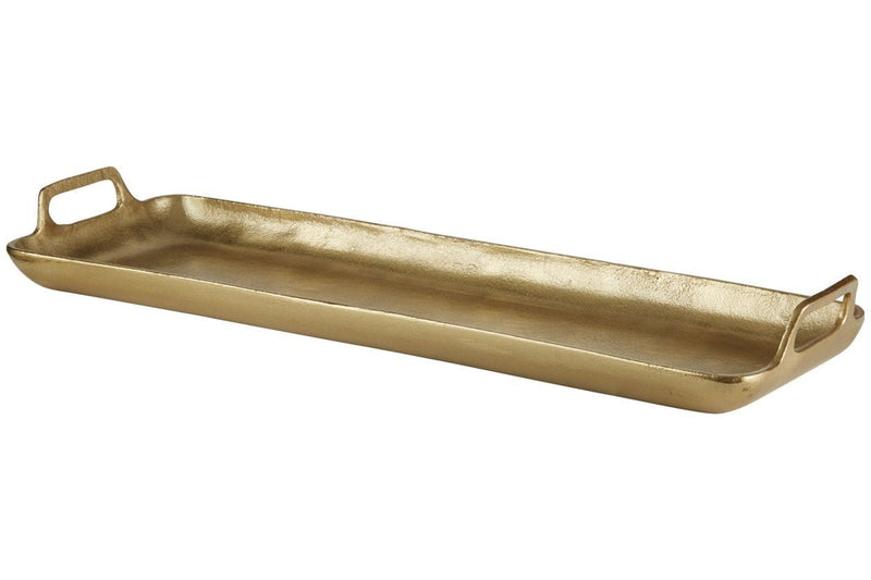 Posy Gold Finish Tray - Lara FurnitureTray